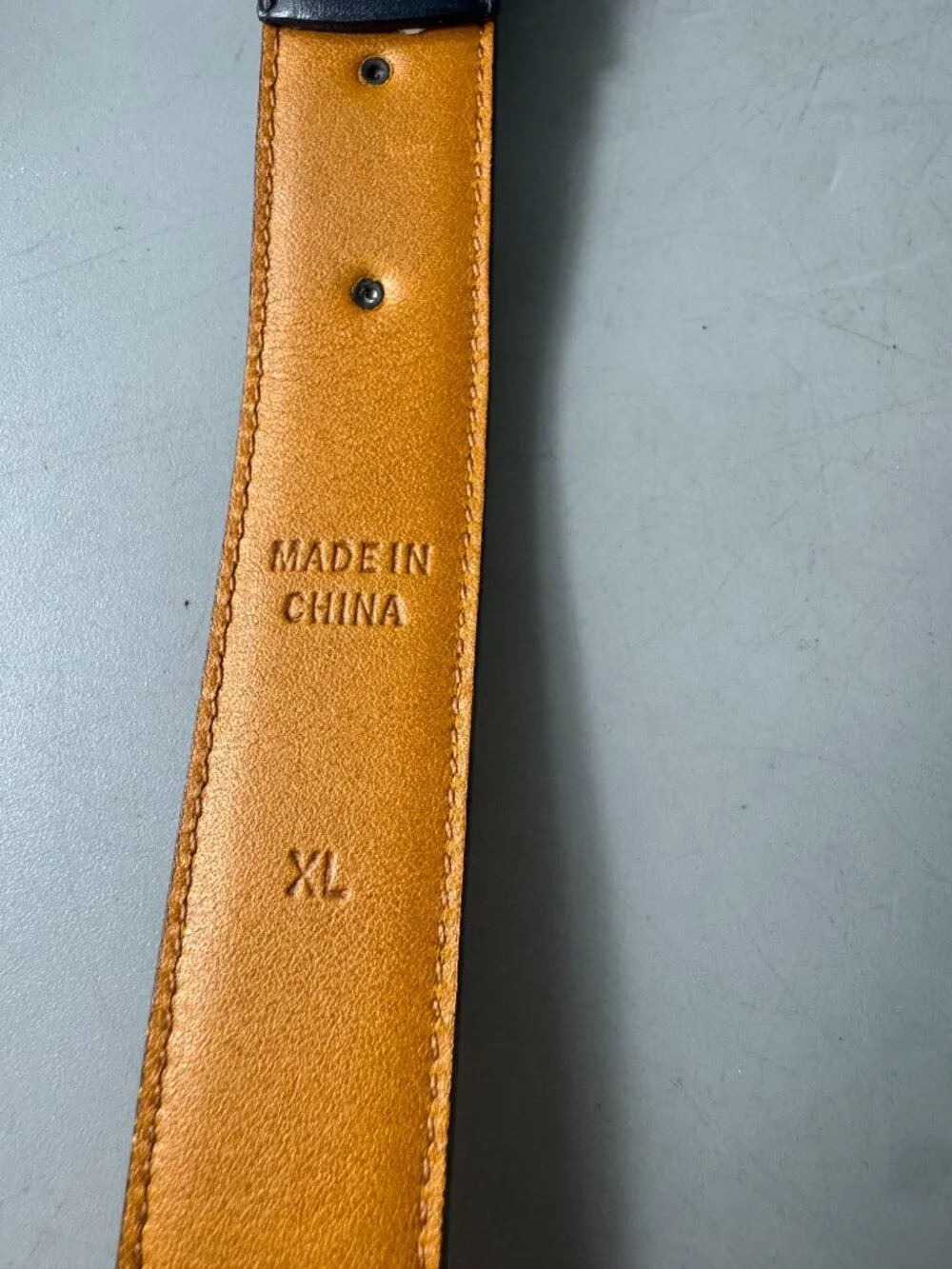 Lauren Ralph Lauren Navy Blue Leather belt, Size XL